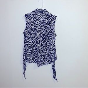 Sleeveless cheetah print Anne Taylor top 12